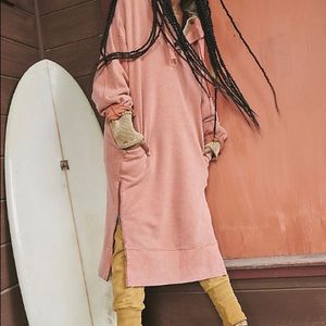 Free People spur of the moment hoodie maroon xs